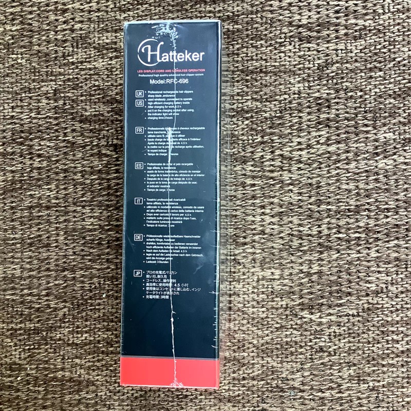 Hatteker RFC-696 Wireless Hair Clipper Trimmer LED Display NEW!!!
