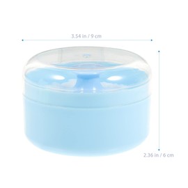 Luxshiny Talc 1 Set Baby Powder Dish Puff Talcum Powder Cornstarch Powder Dusting After Bath Powder Case Soft Talc- Powders Large Kawaii Hair Accessories Travel Body Powder Sponge
