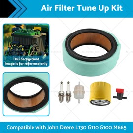 MAX COOL Lawn Mower Air Filter Tune Up Kit Suitable for John Deere L130 G110 G100 Kohler CH18-CH25