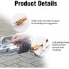 Pack of 2 Trailer Locks with 4 Keys, Plug Lock