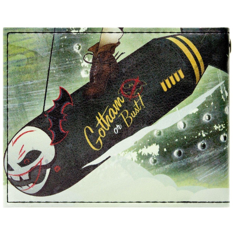 DC Bombshells Harley Quinn Gotham or Bust Wallet Bi-fold with