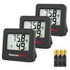 ThermoPro TP157 3 Pack Hygrometer Indoor Thermometer for Home, Room