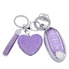 Meruns Compatiable with Nissan 4 Buttons key fob cover with