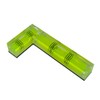 L-Shaped Spirit Level, High Visibility Green Acrylic Construction, Multi-Vial Angle