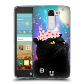 Head Case Designs Flower Crown Cats And Blossoms Soft Gel Case Compatible With LG K7 K330 / Tribute 5