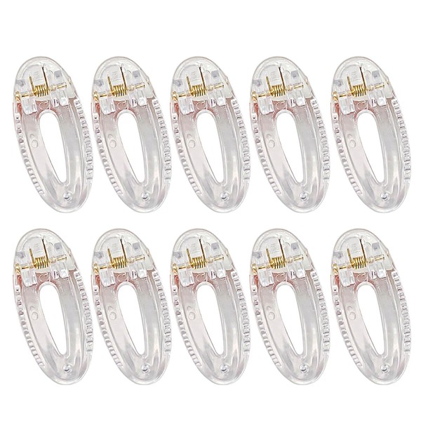 Pack Of 10 Clear Acrylic Hair Clips Hair Accessories Clear