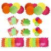 Neon Starbursts Cut-Outs - Perfect for School-Boards, Offices, Memos, Arts
