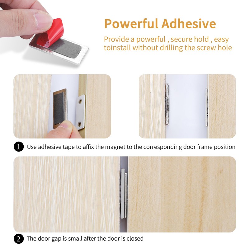 Blifula Cabinet Magnetic Catch 10Pack Ultra Thin Cabinet Door Magnetic