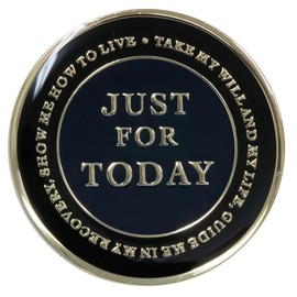 20 Year NA Style Clean Time Medallion Black Tri-Plate Chip