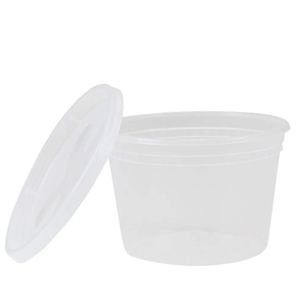 TigerChef Deli Containers with Lids Leak Proof, Microwave, Freezer and Dishwasher Safe, BPA-Free, 16 oz. Capacity (Pack of 40)