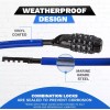 DocksLocks Weatherproof Coiled Security Cable Lock - 5 Ft