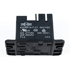 Song Chuan 832AW-1A-F-C1, 24VDC Relay, 240 VAC, 30A General Purpose Relay