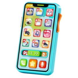 JOYIN Baby Toys 6-12 Months - Cell Phone with 4 Game Modes & 50+ Music and Learning Phrases, Educational Toys for Toddlers 1-3, Kids Pretend Phone Birthday Gifts for Girls Boys Age 1 2 3 Year Old