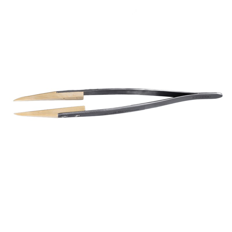 Anti Magnetic Tweezers with Replaceable Pointed Wooden Tips Watch Repair