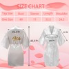ALHAVONE Bride Bridesmaid Robes Set Satin Bridal Robe for Wedding