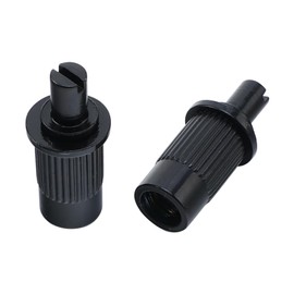 OVSAL Electric Guitar Bridge Tailpiece Studs Anchors M8 Metric Thread Mounting Studs and Inserts Bushings Compatible with Les Paul Lp Ep Style Electric Guitar Bridges Parts Replacement Vacuum Black