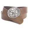 Real Leather Belt (Belt Costume Belt, Deer, Brown, Belt Adjust