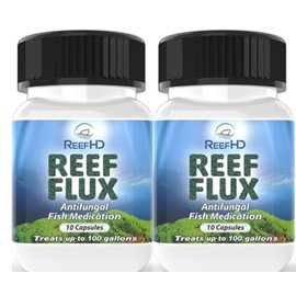 ReefHD Reeflux FIuconazole 200mg fungaI Fish lnfections lchthyophonus SaproIegnia KlLL Bryopsis Green Hair AIgae Aquarium Reef Flux AIgae Buster (Two Packs)