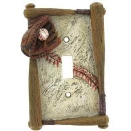 Beisbol Placa De Interruptor Único Decorativo