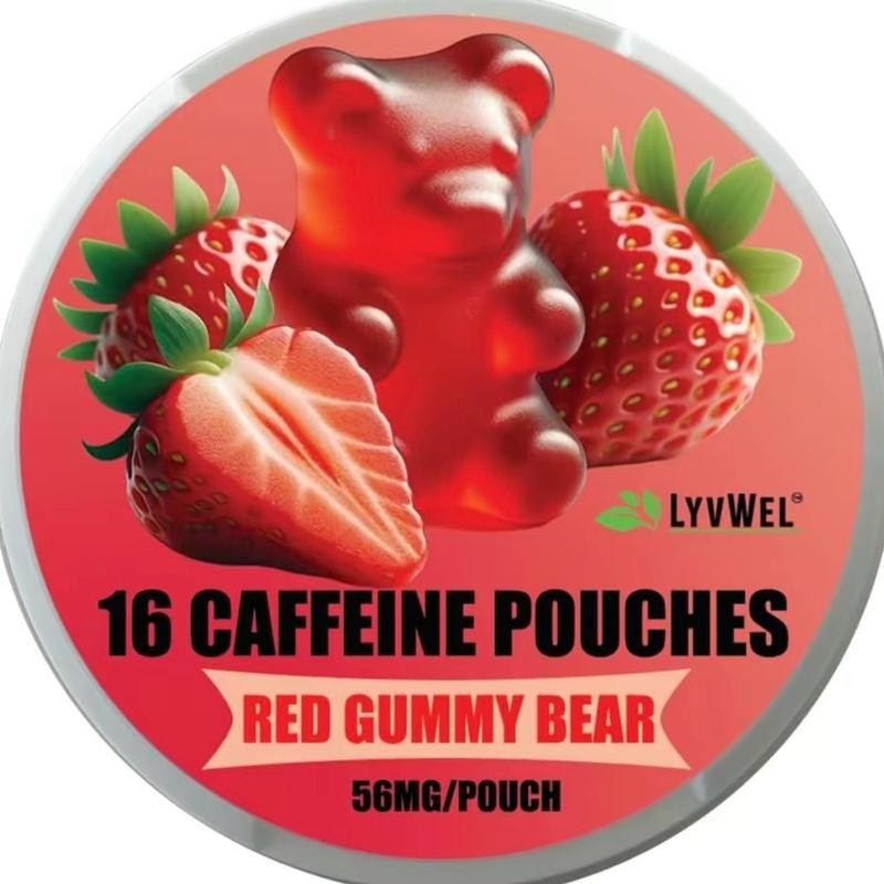 One pack Caffeine Energy Pouches (16 pouches) - Flavor: Blueberry