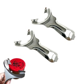 2 PCS Mason Jar Openers Professional Canning Jar Openers Jar Lid Openers Stainless Steel Multi-Purpose Mason Jar Lid Openers for Kitchen Outdoor Picnic,No Lid Dents or Damage