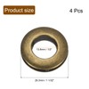 sourcing map 4 Pcs Zinc Alloy Screw Rings Eyelet Grommets,