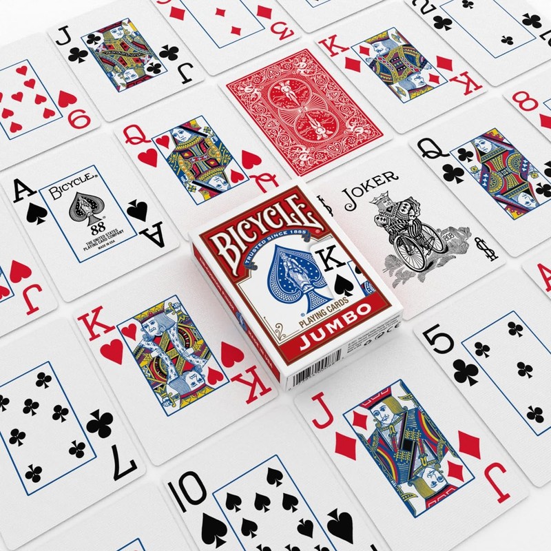 Bicycle Jumbo Index Playing Cards , 2 Pack Large Print