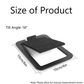 Desktop Speaker Stand for Compact Speaker, 16° Tilt, Small Table Stand, Cushioning Foam Padding for Computer, Small Speakers (Pack of 2)