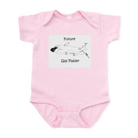 CafePress Future Gas Passer Infant Bodysuit Cute Infant Bodysuit Baby Romper Petal Pink