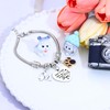 Hcvone Initial Dog Bracelets Paw Bracelet Just A Girl Who