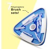 Uoark Pool Vacuum Head Bottom Brush, Triangular Weighted Transparent Pool