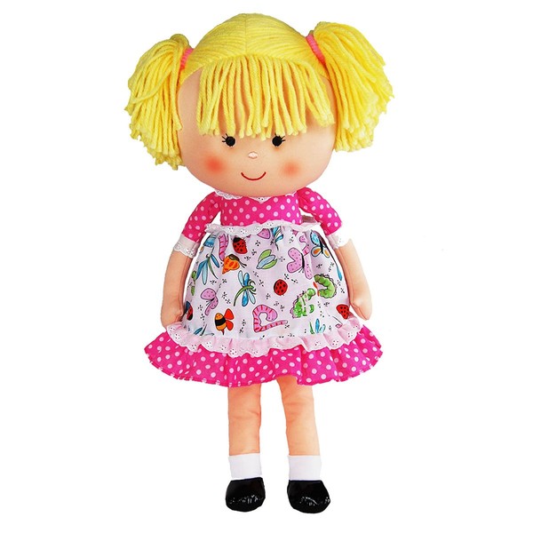 Anico Well Made Play Doll for Children Libby Doll, 18" Tall, Pink