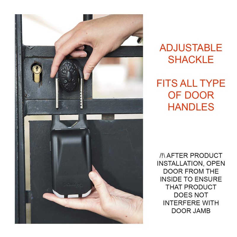 Master Lock 5420EURD Portable Key Safe with Adjustable Shackle, Medium