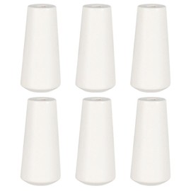 HOMSFOU 6Pcs White Wooden Cord Pulls for Window Blinds, 1.37 X 0.59 Inch Blind Cord Tassels, Decorative Knobs for Curtain, Indoor and Outdoor Use