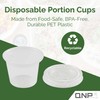 QNP Supplies (100 Sets) Small Plastic Portion Cups with Lids