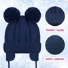 Duoyeree Baby Beanie with Pom-pom Ears Newborn Earflap Hat for