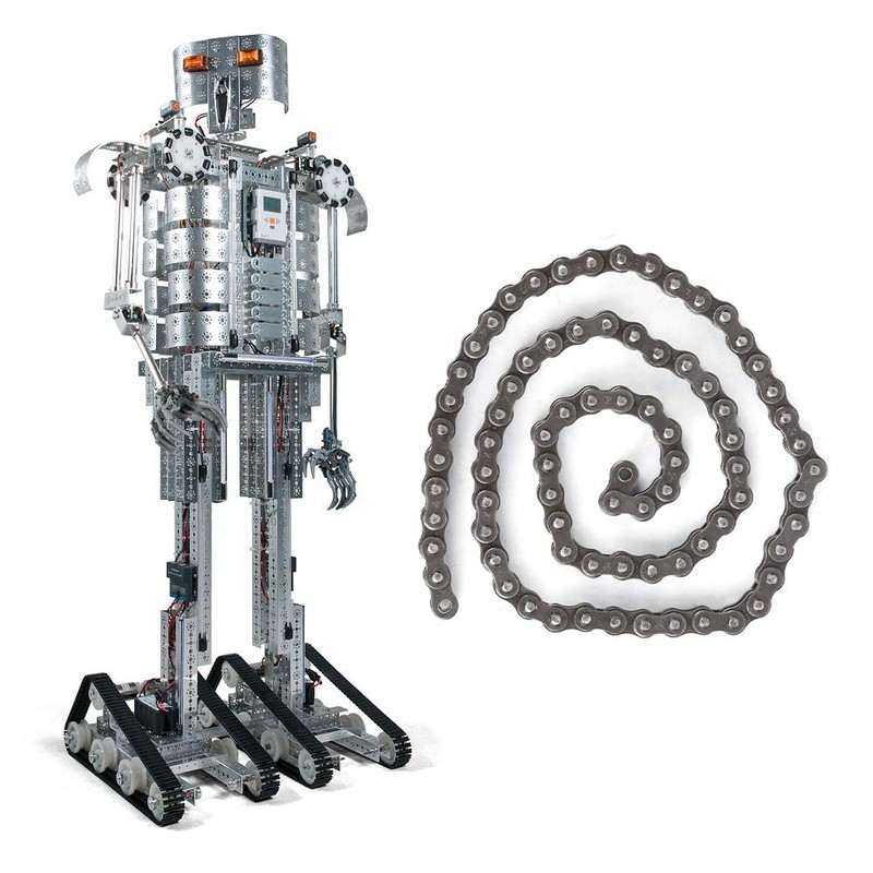 Fafeicy Roller Chain Robot Compatible with Carbon Steel 0.5 -