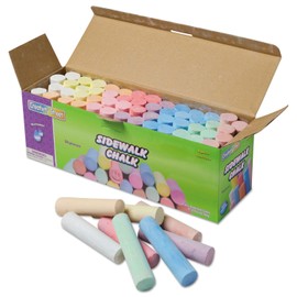 ChenilleKraft Creativity Street Sidewalk Chalk - 4" x 1" Chalk Size - Tan, Pink, Teal, Lime, Gray, White, Purple, Orange, Dark Blue, Light Blue, Dark Yellow, ... Chalk - 52 / Box