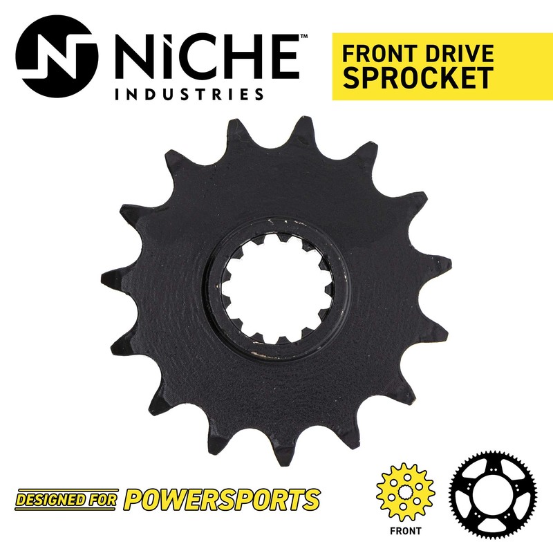 NICHE Drive Sprocket Chain Combo for Kawasaki Ninja ZX6R ZZR600