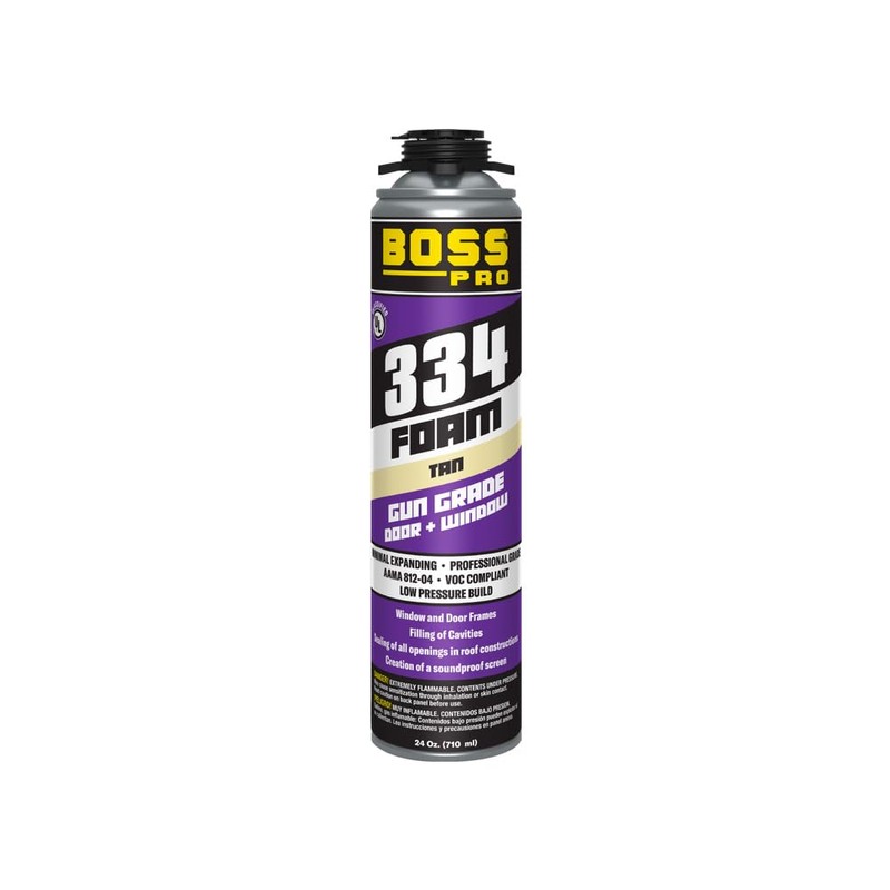 Boss 334 Window and Door Gun Foam - 24oz -