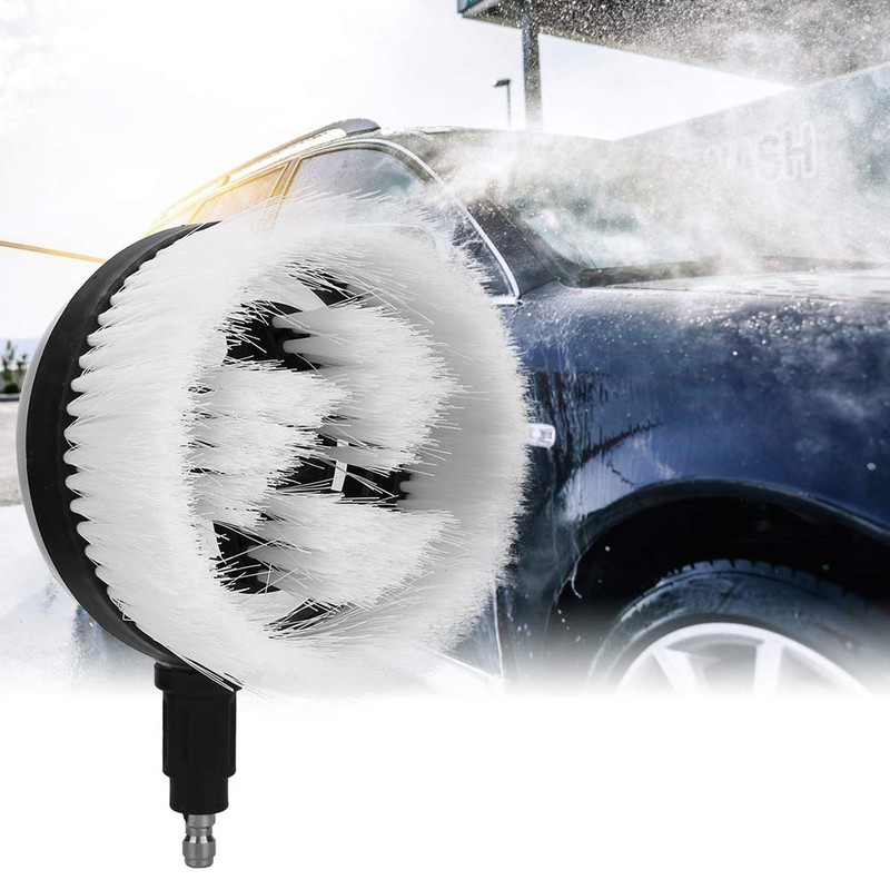 1/4 Inch Rotating Cleaning Brush, 360 Degree Fan Shaped Water