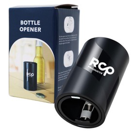 Push Down-Pop Off Bottle Opener with Magnetic Cap Catcher No Damage to Caps,Automatic Decapitator Beer/Soda Magnet Bottle Top Openers,One-Hand Easy/Funny Open,Cool Bartender Tools