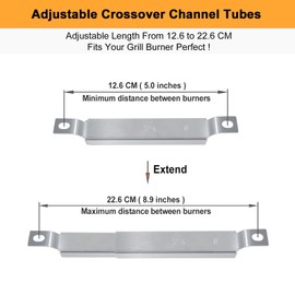 Waltboar Charbroil Crossover Tube;Charbroil Carryover tube;Char broil Grill Parts,for Charbroil 4 & 3 Burner Grills 463377319 463342119 463354021;Nexgrill 720-0830h;Kenmore;chargriller (3-Set)