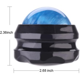 ZONGS Manual Massage Ball Pain Relief Back Roller Massager Self Massage Therapy and Relax Full Body Tools for Sore Muscle Joint Pain Essential Oils or Lotion Relax (Blue)