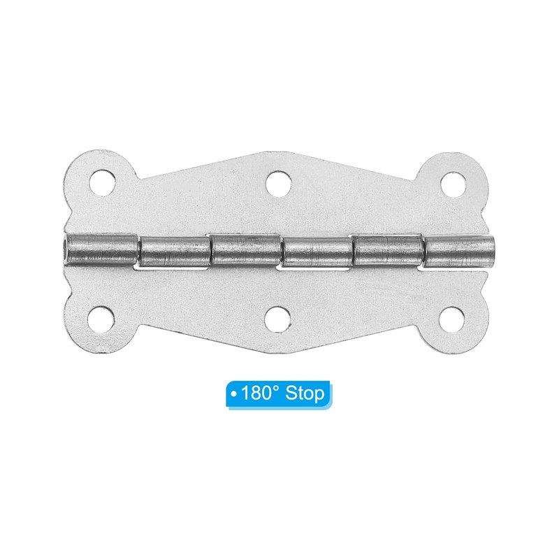 PATIKIL Small Vintage Box Hinges, 2 Inch, 12 Pack, 180-Degree