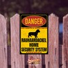 Rauhaardackel Sign Danger Security System Door Sign Dog Sign Dog
