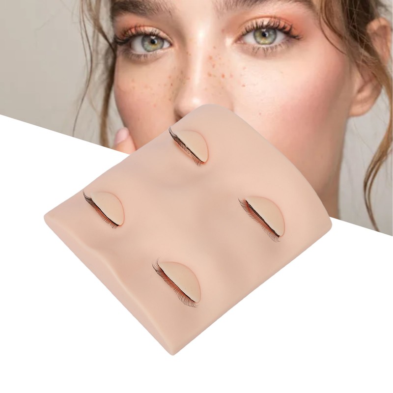Lash Mannequin Head with with 3 Pairs Replacement Eyelids Realistic