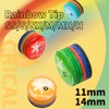 CRICAL 5 Pieces Rainbow Tip Billiards Pool Cue Tip 11/14mm
