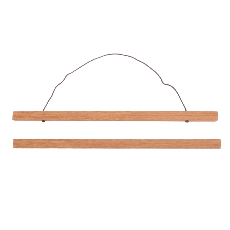 Teak Wood Magnetic Poster Hanger Frame Wooden Magnetic Hanger Frame