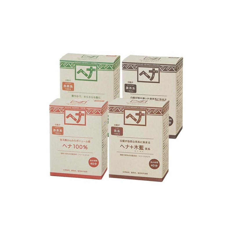 Naiad 100% Henna, 3.5 oz (100 g) x 2 Pieces
